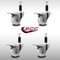 Service Caster 3'' SS Nylon Swivel 1-1/8'' Expanding Stem Caster Set Total Lock Brake, 4PK SCC-SSEXTTL20S314-NYS-118-4 - alternate 4